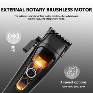 Nouvelle Tondeuse et Tondeuse à Barbe Professionnelle 2026 avec Moteur Rotatif Externe Sans Balais – Kit Complet pour <span class=keywords><strong>Coiffeur</strong></span> - Product Image 2