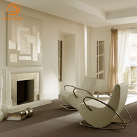 Vente en gros de luxe nordique, canapé en fourrure classique et moderne, chaise de loisir verte, meubles, chaises de loisir pour chambre à coucher