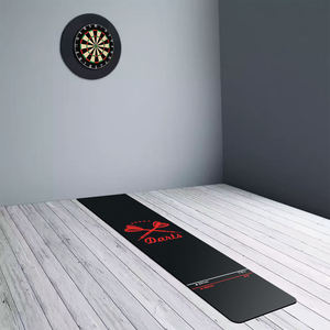 Tapis de fléchettes professionnel antidérapant avec lignes officielles pour fléchettes à pointe en acier et à pointe souple - Product Image 4