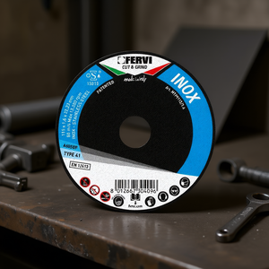 Disque de coupe en acier inoxydable Fervi 115x1,6x22,23 mm Type 41 Inox Cut And Grind Fabriqué en Italie - Product Image 3