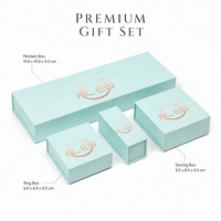 Boîtes rigides en carton magnétique haut de gamme avec logo personnalisé, impression quadricolore, finition UV pour boîte à bijoux (boucles d'oreilles, colliers, bagues)