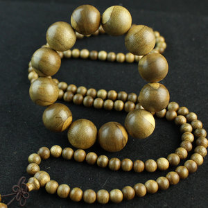 Agarwood <b>Bracelet</b> 2.0mm Kalimantan Indonesian Buddhist Prayer Beads 108 Beads Unisex Couple Jewelry - Product Image 1
