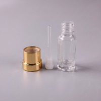 WANJING Bouteille en verre cosmétique personnalisée avec bouchon à vis en Zamac pour huile de parfum Attar Oud 2ml 3ml 6ml 12ml avec applicateur tampon estampé à chaud