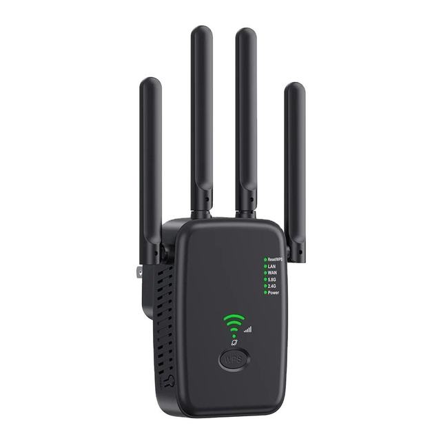 Wifi Repeater Dual Band 2.4g/5g Wifi Router 802.11ax 300/1200mbps Wireless Network Signal Repeater