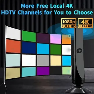 Antena <span class=keywords><strong>de</strong></span> TV Digital Ultra HD 4K/1080P con <span class=keywords><strong>Amplificador</strong></span> <span class=keywords><strong>de</strong></span> <span class=keywords><strong>Señal</strong></span> <span class=keywords><strong>de</strong></span> 25DBI, Alcance <span class=keywords><strong>de</strong></span> 50 Millas, Antena Interior/Exterior con Recepción <span class=keywords><strong>de</strong></span> <span class=keywords><strong>Señal</strong></span> Mejorada - Product Image 4