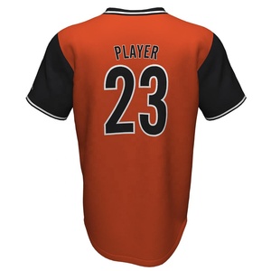 เสื้อเบสบอลของผู้ชาย OTM ออกแบบได้เองเสื้อผ้าสำหรับวัยรุ่นแบบรัดรูปน้ำหนักเบาทนทานดีไซน์คลาสสิกซอฟต์บอลแบบสั้นออกแบบได้เองโลโก้ตามต้องการ - Product Image 3