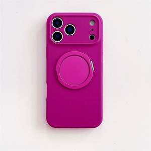 Funda Magnética con Soporte de 360° para Carga Inalámbrica para iPhone 17, 17 Air, 16, 15, 14 Pro Max, Silicona Líquida con Microfibra en el Interior - Product Image 6