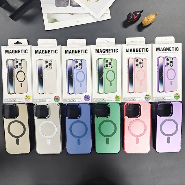 IMD Luxury Shiny Sparkle Phone Case for iphone 12 13 14 15 16 17 Pro Max Magnetic Electroplating Cover Mobile Phone Accessories