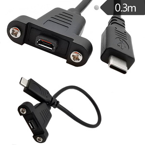 อะแดปเตอร์ Type C เป็น Mini 5P Micro 5P พร้อมแผงล็อคแบบสกรู สายดาต้า USB 3.1 สำหรับโทรศัพท์มือถือ - Product Image 2