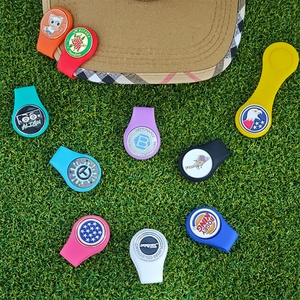 Wholesale Colorful Custom Unisex <b>Clip</b> <b>Ring</b> Baseball Breathable Flippers <b>Clip</b> Para Gorra Silicone Golf Ball Marker Hat Cap <b>Clip</b> - Product Image 3