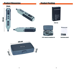 Destornillador Eléctrico Inteligente con Embrague de Torque, Kit de Herramientas Recargable de 3.6V SD-002 con Batería de Iones de Litio - Product Image 6