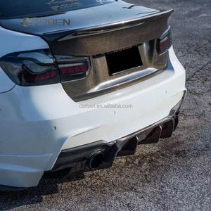 CARBEN per 3 serie F30/F35 325I/330I nuova alta qualità bullon in fibra di carbonio cofano del bagagliaio CSL Style Body Kit nero carbonio - Product Image 4