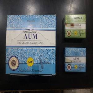 Om <b>Incense</b> Cones From India Sreevani Brand Sreevani <b>Incense</b> Cones Mix Match Flavors Handmade <b>Incense</b> Cones - Product Image 1