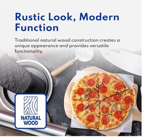 Peel de <span class=keywords><strong>pizza</strong></span> de madera personalizado 16 "<span class=keywords><strong>L</strong></span> X 14" W Placa con 10 "<span class=keywords><strong>L</strong></span> Mango de madera 24" Longitud total - Product Image 5