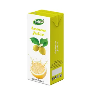 NFC 200ml 종이 상자 레몬 과일 음료 베트남 음료 회사 합리적인 가격 청량 음료