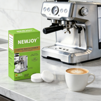 Tablettes de nettoyage pour machine à café, écologiques, jetables, détartrant, détergent, tablettes effervescentes