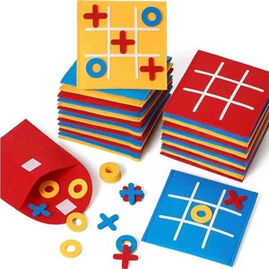 Nuovo feltro Mini Jiugongge Tic Word <span class=keywords><strong>Puzzle</strong></span> per bambini educazione precoce gioco da tavolo all'ingrosso libri illustrati - Product Image 1