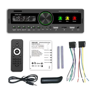 Dual USB Hands Free Car FM Radio MP3 Player New function alcohol test AM RDS Car radio 1 din Car DVD player