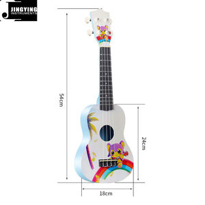 Jingying 2026 Ingrosso di fabbrica Ukulele a quattro corde da 21 pollici con design a cartone animato, Strumenti a corda - Product Image 2