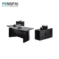 Bureau cambré de style créatif Table de conception européenne demi-ronde Meubles de bureau en demi-cercle Table de bureau