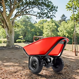 รถเข็นสาลี่ล้อสำหรับงานก่อสร้างในสวนหนักน้ำหนัก200กก. 100L ล้อขนาด3.25-8นิ้ว - Product Image 3