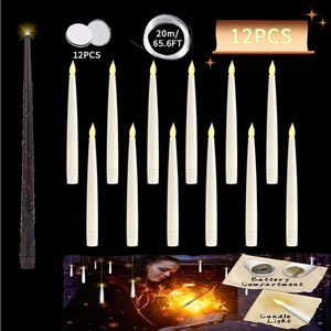 TOCOZOC Bougies suspendues LED <span class=keywords><strong>sans</strong></span> <span class=keywords><strong>flamme</strong></span> portables de Chine, modèle 02, télécommande, 6 pouces, flottantes, pour Noël, Halloween, fête - Product Image 4