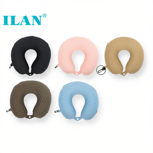 Cuscino da viaggio Ilan con supporto cervicale viscoelastico per viaggi in aereo e auto - Product Image 3