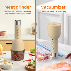 Picadora de Carne con Vacío, Seis Cuchillas de Corte Uniforme, Batería de Gran Capacidad, Portátil para Uso en la Cocina - Product Image 4