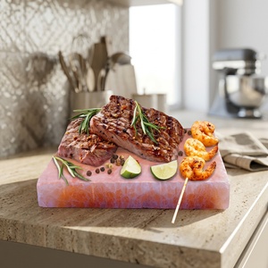 Ladrillos/azulejos de sal del Himalaya refinada 100% natural de primera calidad para asar y cocinar. - Product Image 1