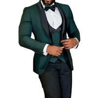 Jas Pria Terbaru Warna Merah Anggur dengan Kancing Emas untuk Pengantin Pria, Tuxedo Pernikahan, Jas Formal 3 Potong Buatan Khusus