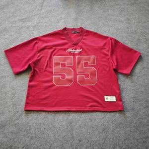 Camiseta Deportiva Personalizada de Fútbol Americano, Estilo Retro, Holgada, para Hombre, de Malla, Estilo Urbano, para Fútbol y Rugby - Product Image 4