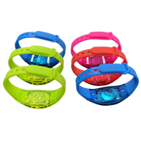 Bracelet LED Lumineux à Commande Vocale avec Bande en Silicone Réglable, Certifié ASTM, 8 Couleurs, pour Sports de Plein Air, Festivals, Fêtes, Promotionnel