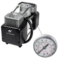 Compresseur d'air pour voiture 150 PSI, 12 V, acier inoxydable, double cylindre, gonfleur haute puissance, pompe de gonflage de pneus de voiture