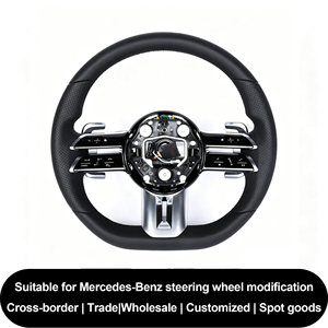 Volant de direction style cuir pleine fleur pour <span class=keywords><strong>Mercedes</strong></span> - Nouveaux modèles <span class=keywords><strong>S223</strong></span> C206 W223 E63 S63 et G63 Fabriqué en Chine - Product Image 2