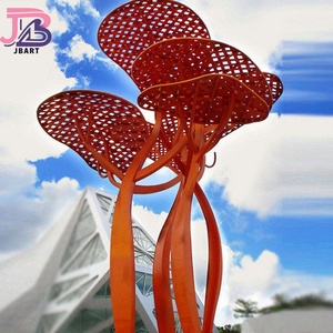 Patung pohon logam Modern Urban luar ruangan seni publik Patung Besar - Product Image 4