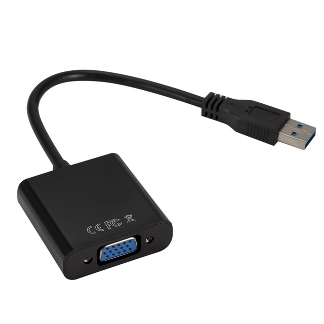 USB3.0 to VGA Adapter USB to VGA External Video Card VGA Converter for Desktop Laptop PC to Monitor Projector