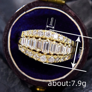 Anello con Design Geometrico Francese, Anello Classico da Donna - Product Image 5