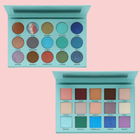 Palette de fards à paupières personnalisée de haute qualité, collection 2022, multicolore, waterproof, lumineuse, scintillante, pour maquillage artistique des yeux, emballage en stock