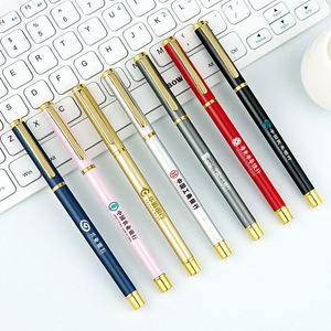 Stylo à bille de luxe avec logo métallique personnalisé OEM Stylos à bille pour fournitures scolaires et promotions - Product Image 4