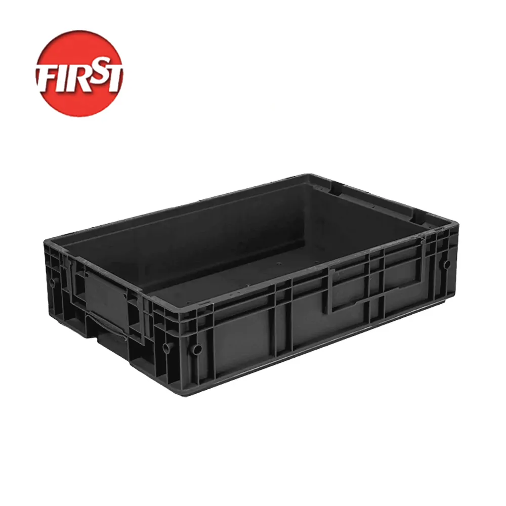 Caja de plástico de alta resistencia para piezas de automóviles, material HDPE de 600x400x147mm, gran oferta