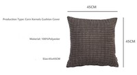 Housses de coussin carrées personnalisées pour la décoration intérieure, dossier de baie vitrée, 100 % polyester, motif à pois