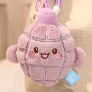 HECION Cartoon <strong>Hand</strong> Grenade Plush Toy Cute Grenade Plush Doll Keychain Pendant Funny Toy for Kids - Product Image 4