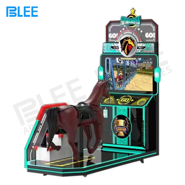 BLEE Club Amusement Arcade Game Horse Riding Simulator Racing Coin Pusher Horse Racing Arcade Game