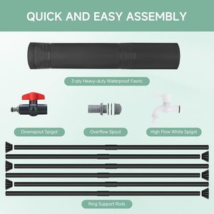 Conteneurs pliables <span class=keywords><strong>pour</strong></span> la collecte d'<span class=keywords><strong>eau</strong></span> <span class=keywords><strong>de</strong></span> <span class=keywords><strong>pluie</strong></span>, 53 gallons, système portable <span class=keywords><strong>de</strong></span> récupération d'<span class=keywords><strong>eau</strong></span> <span class=keywords><strong>de</strong></span> <span class=keywords><strong>pluie</strong></span>, réservoir <span class=keywords><strong>pour</strong></span> collecter l'<span class=keywords><strong>eau</strong></span> <span class=keywords><strong>de</strong></span> <span class=keywords><strong>pluie</strong></span> - Product Image 3