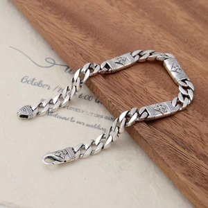 Nueva Pulsera de Diamantes Cuadrados, Nueva Pulsera Cubana Punk de Personalidad Atmosférica, Regalo para <span class=keywords><strong>Novio</strong></span> - Product Image 2