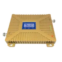 Günstige Gold GSM900 DCS1800 3 G2100 Triple Band Repeater Netzwerk 20dBm 70dB 2G 3G Wireless Mobile Signal Booster