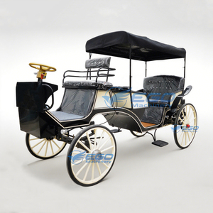 Carroza Eléctrica Negra de Lujo Personalizable de Alta Calidad para Turismo, Bodas y Paseos al Aire Libre / Vagoneta para Recorridos al Aire Libre - Product Image 1