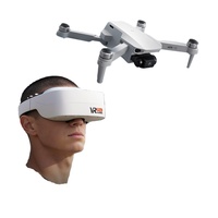 Drone FPV WiFi 2.4G AERI100 avec lunettes de réalité virtuelle, caméra double 4K EIS, quadricoptère RC, jouets pour adultes et enfants, cadeaux