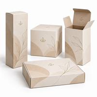 Ensemble de boîtes pliantes personnalisées pour la vente au détail, emballage en papier imprimé, plusieurs tailles pour les cadeaux de thé, les électroniques et les accessoires