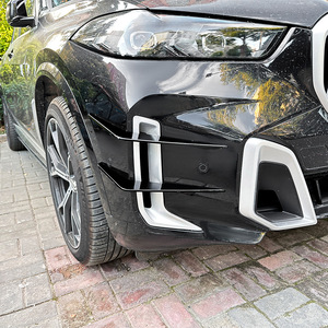 Bmw X5 G05 Lci M Sport Front Bumper Air Vent Decals Piano Black Carbon Fiber Texture Adhesive Exterior Modification - Product Image 2